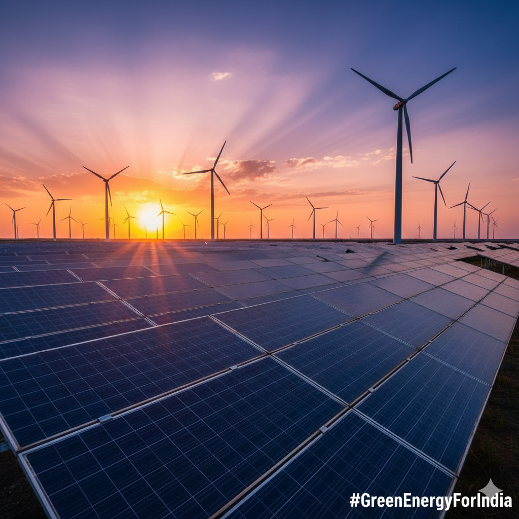 Official government graphic showing India's 250 GW non-fossil fuel capacity milestone