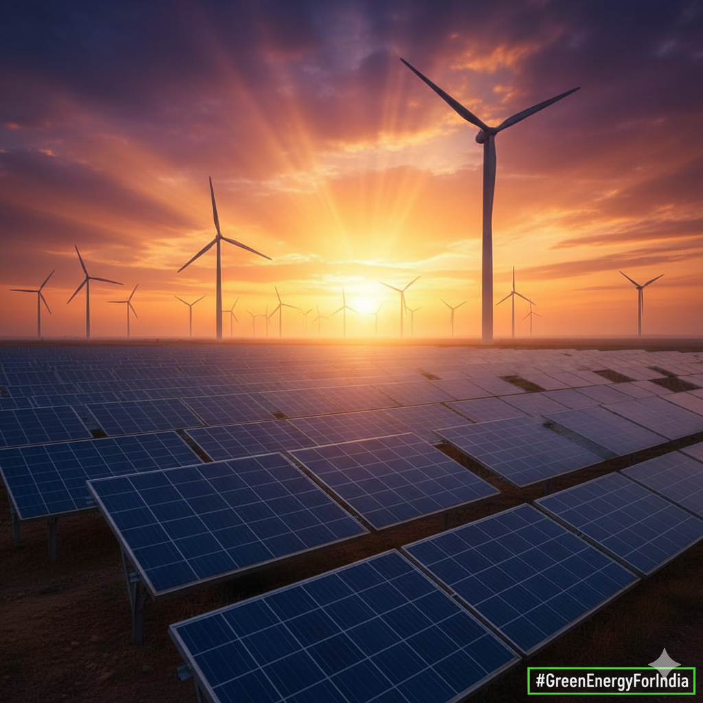 India's renewable energy future — solar and wind